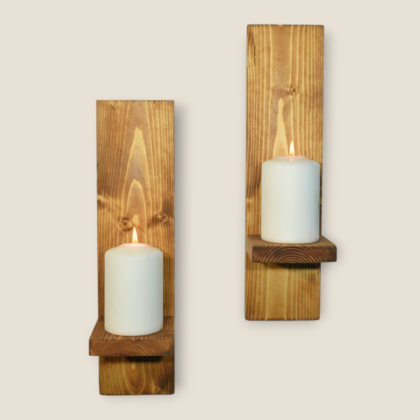 Täispuidust  Seina Küünlaalus (kopeeri)