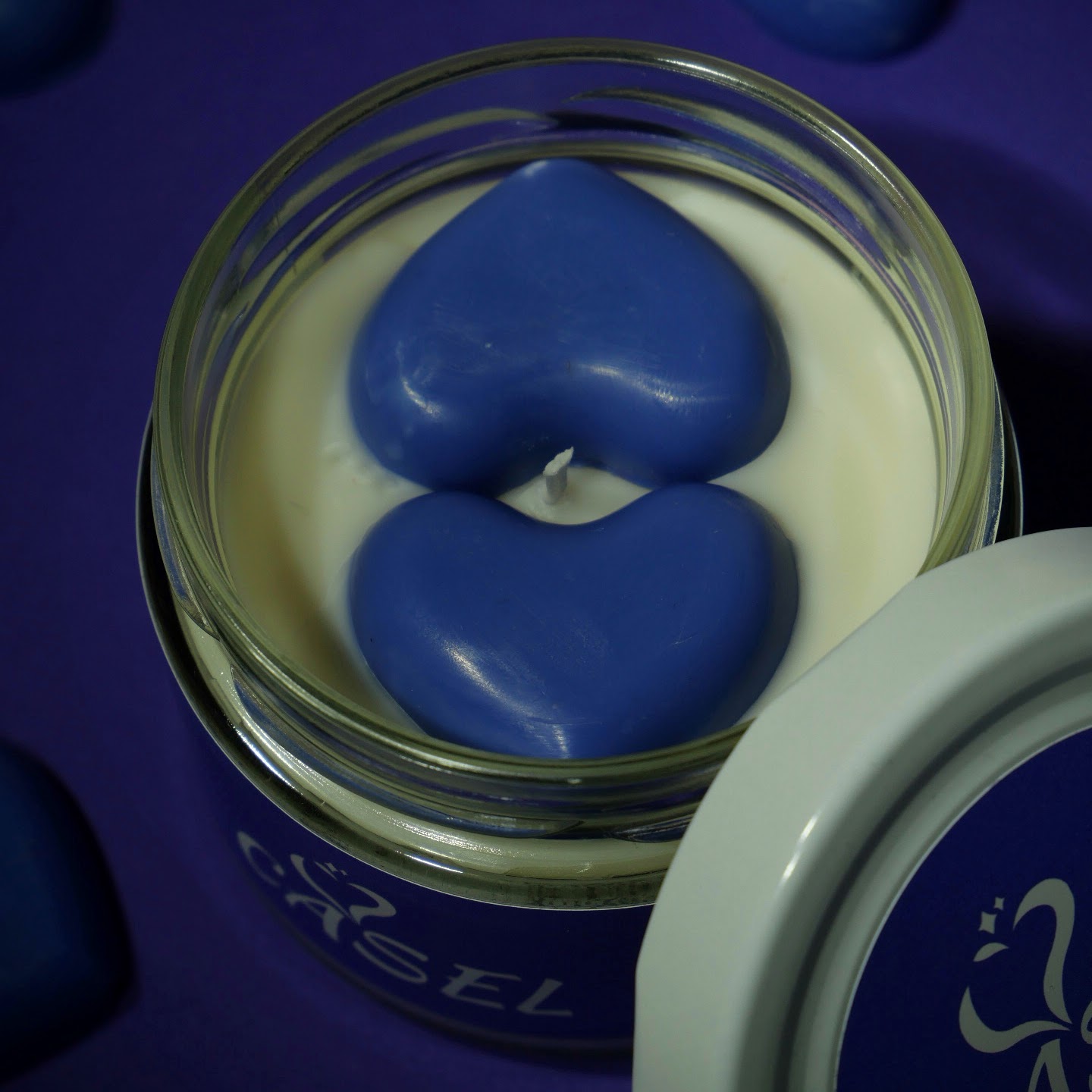 küünal 'kaks südant' sojavahast küünal 'kaks südant' sojavahast