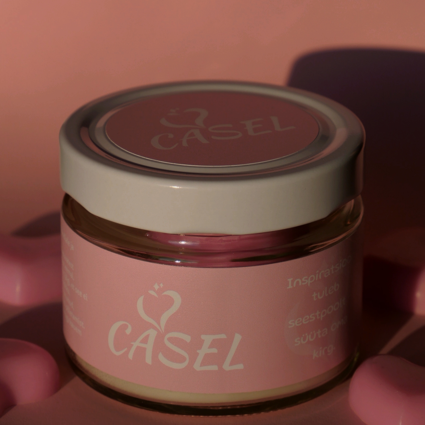 küünal 'kaks südant' sojavahast küünal 'kaks südant' sojavahast